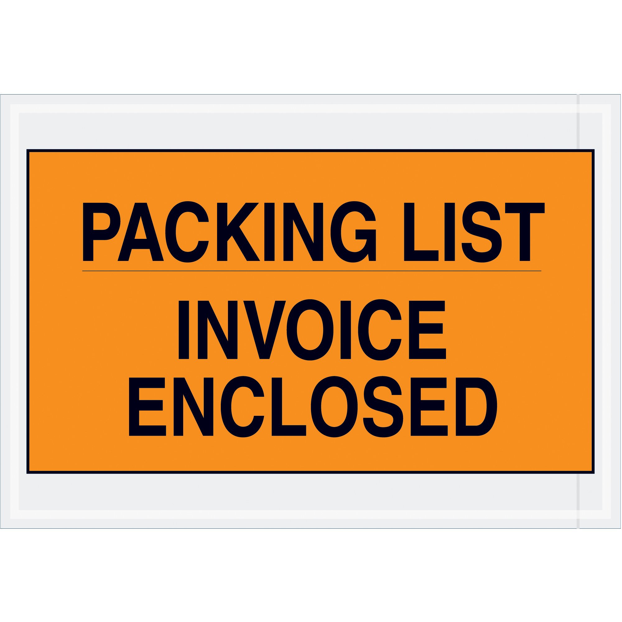 Discount Packing List/Invoice Enclosed Envelopes 7x10 Inch - Orange Shipping Labels (1000/Case) for Ecommerce, Retail & Warehouse Organization