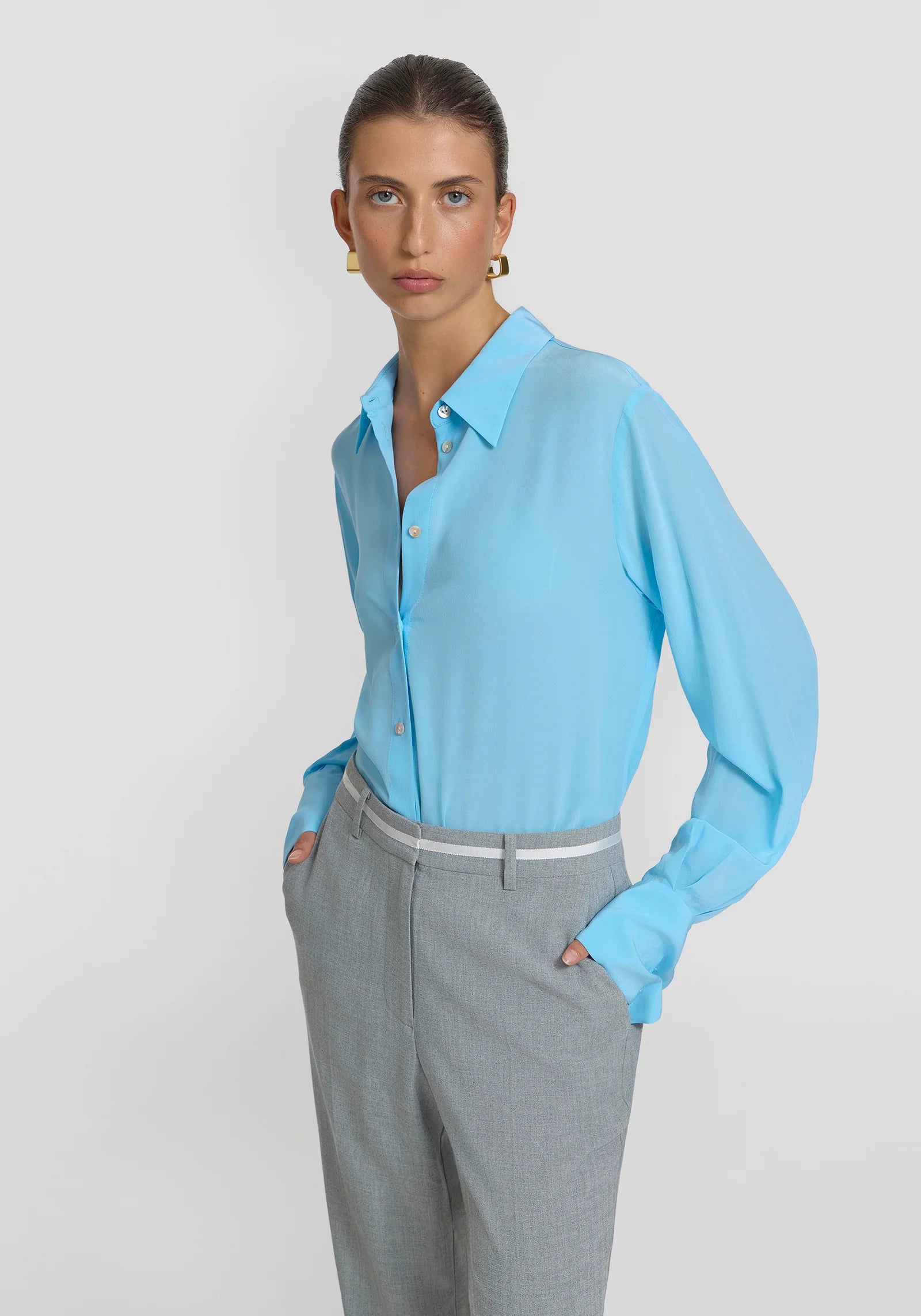 Premium Antidote Silk Shirt for Women - Breathable & Luxurious Blouse for Office, Party & Special Occasions