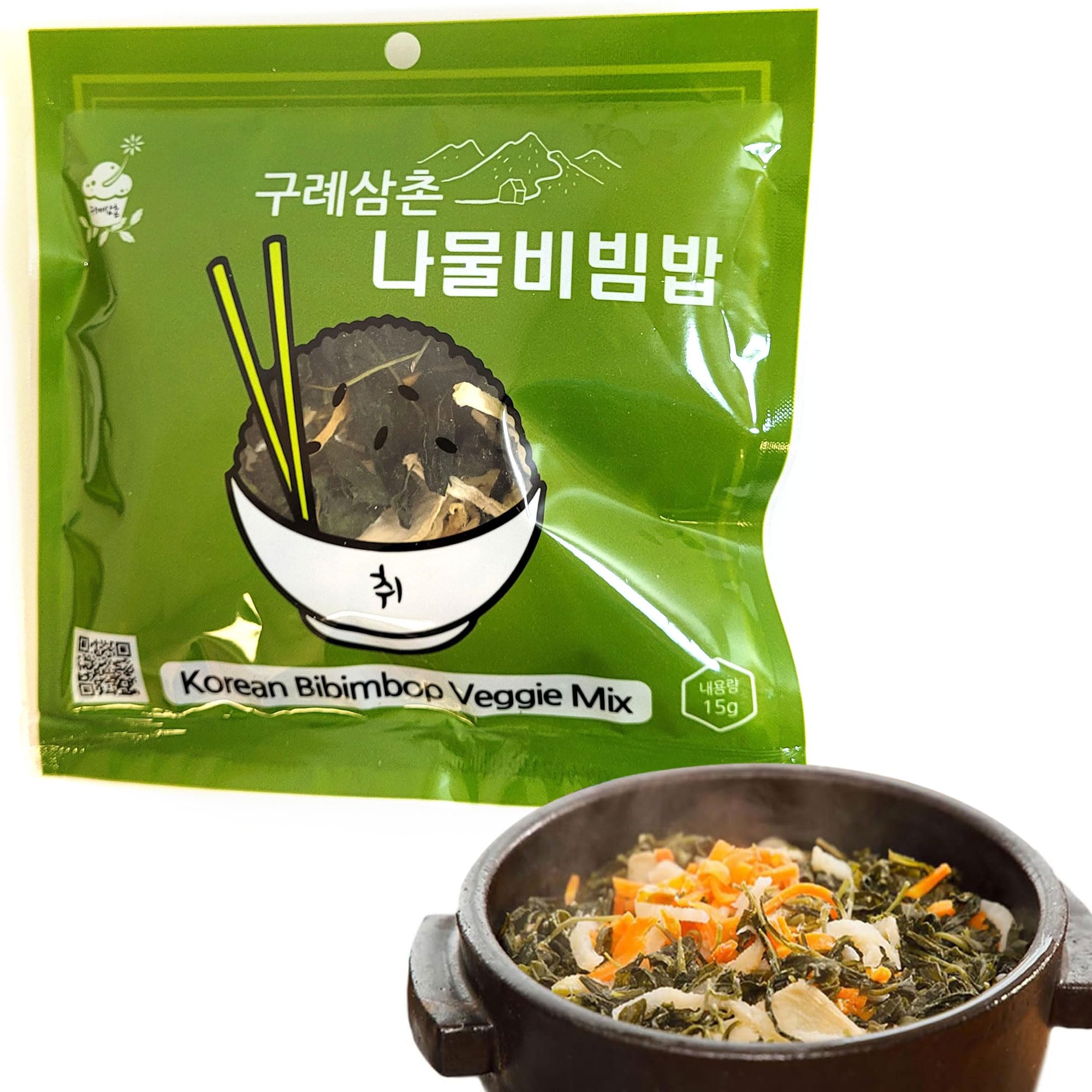 Premium Korean Bibimbap Dried Vegetable Mix - Authentic Namulbap Toppings for Rice | Traditional Korean Food with Rich Flavor | Perfect for Home Cooking, Meal Prep & Healthy Asian Recipes | Chwinamul, Fernbrake & Assorted Veggies
