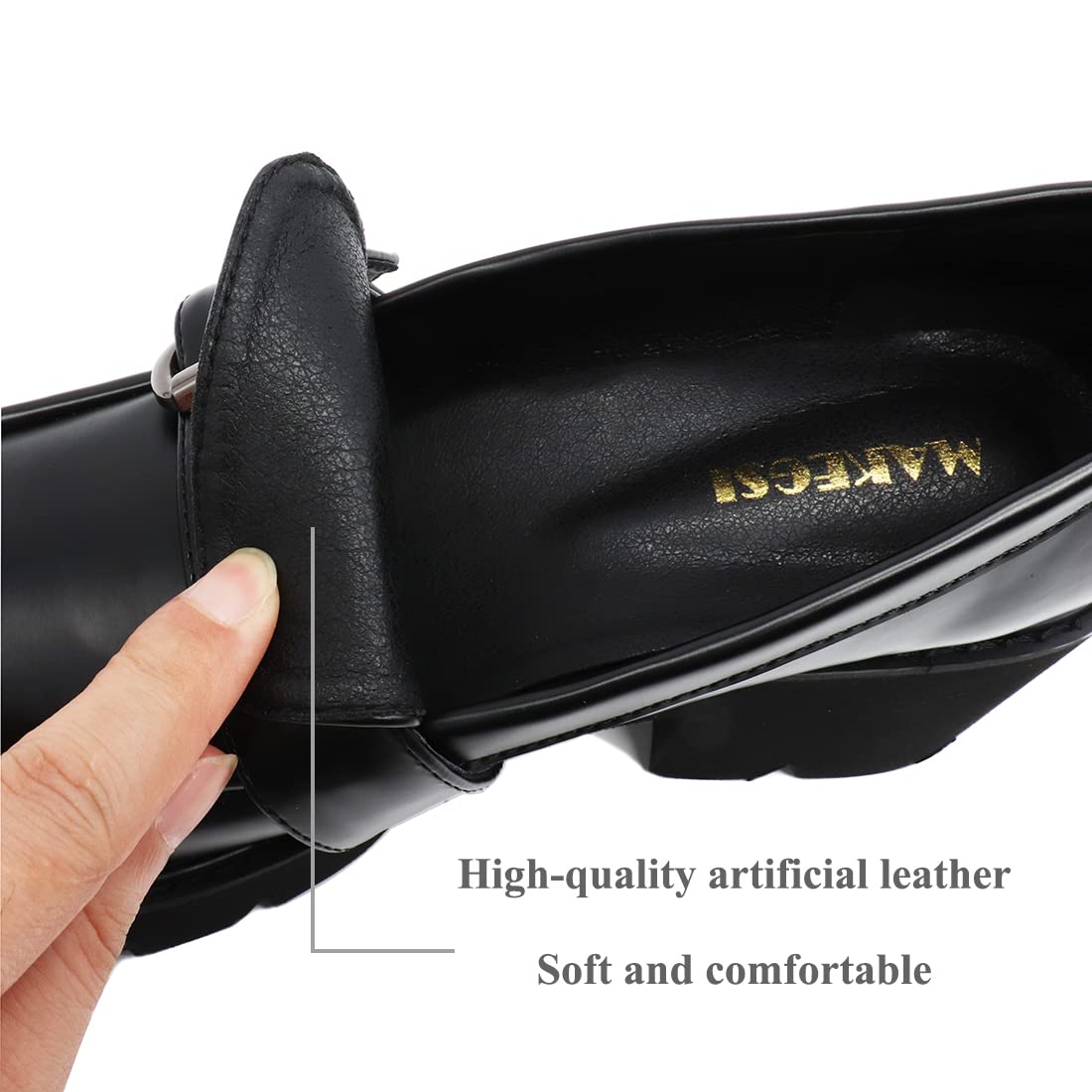 Women's Oxford Dress Shoes - Platform High Heel Loafers for Office Ladies | Professional Workwear & Business Casual Outfits