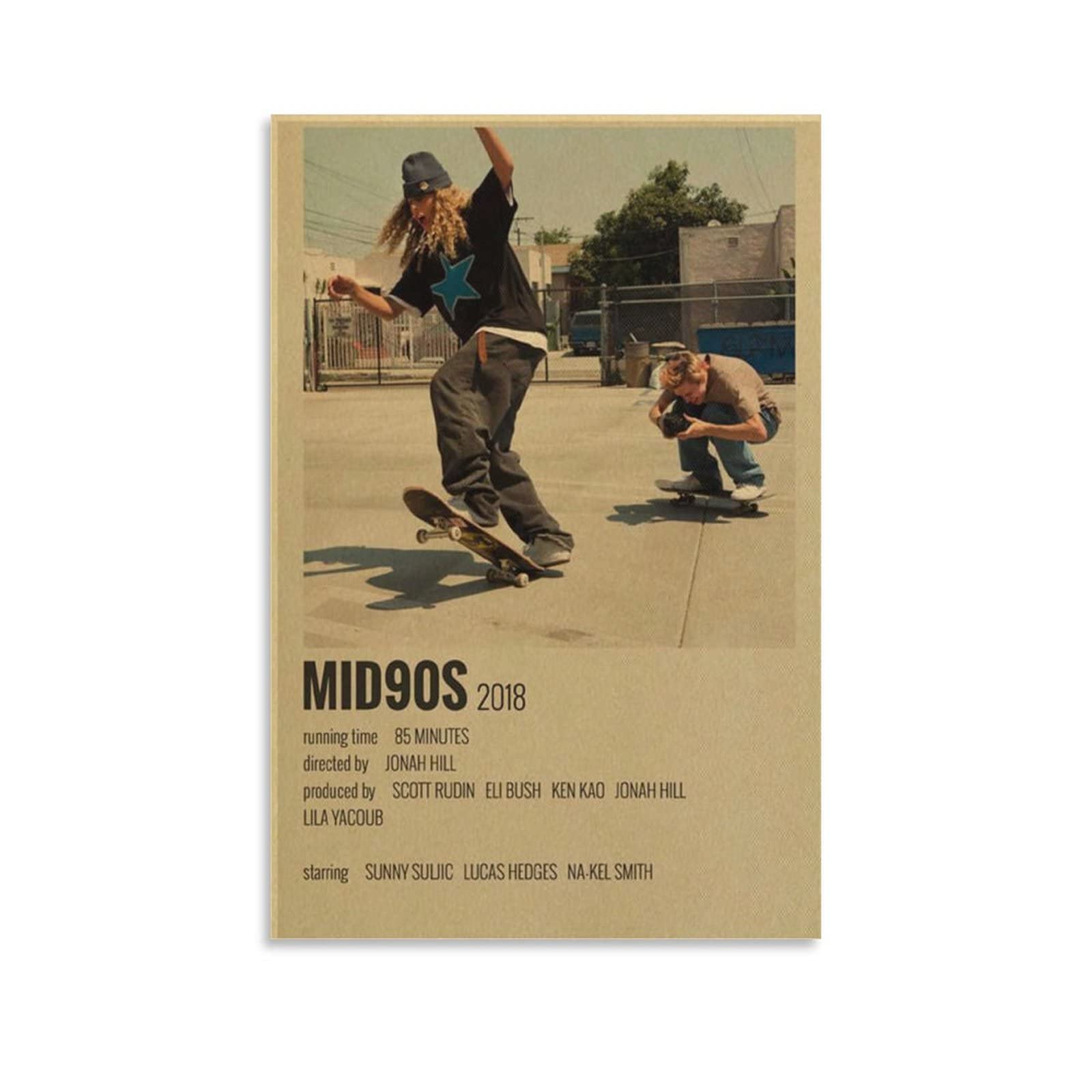 Mid90s Vintage Movie Poster - Aesthetic Canvas Wall Art for Bedroom & Office Decor - Unframed 20x30 inches (50x75cm) - Perfect Gift for Film Lovers & Retro Style Enthusiasts