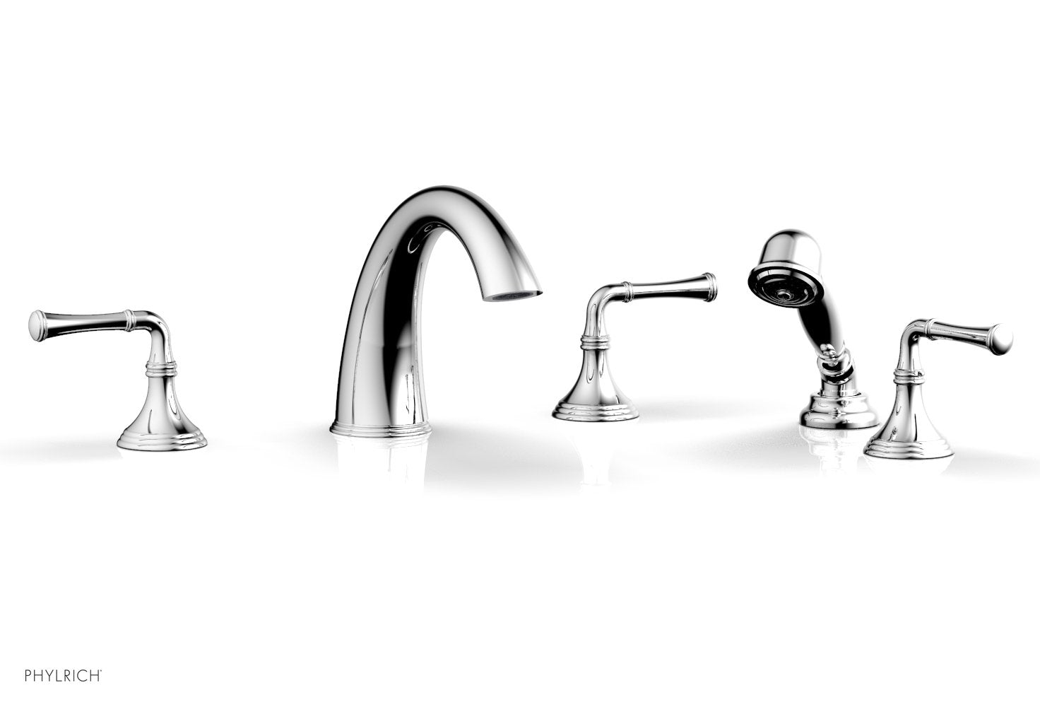 3-Ring Deck Tub Set with Hand Shower D2205E1 - Premium Bathroom Faucet for Modern Homes, Perfect for Bathroom Renovation & Spa Relaxation