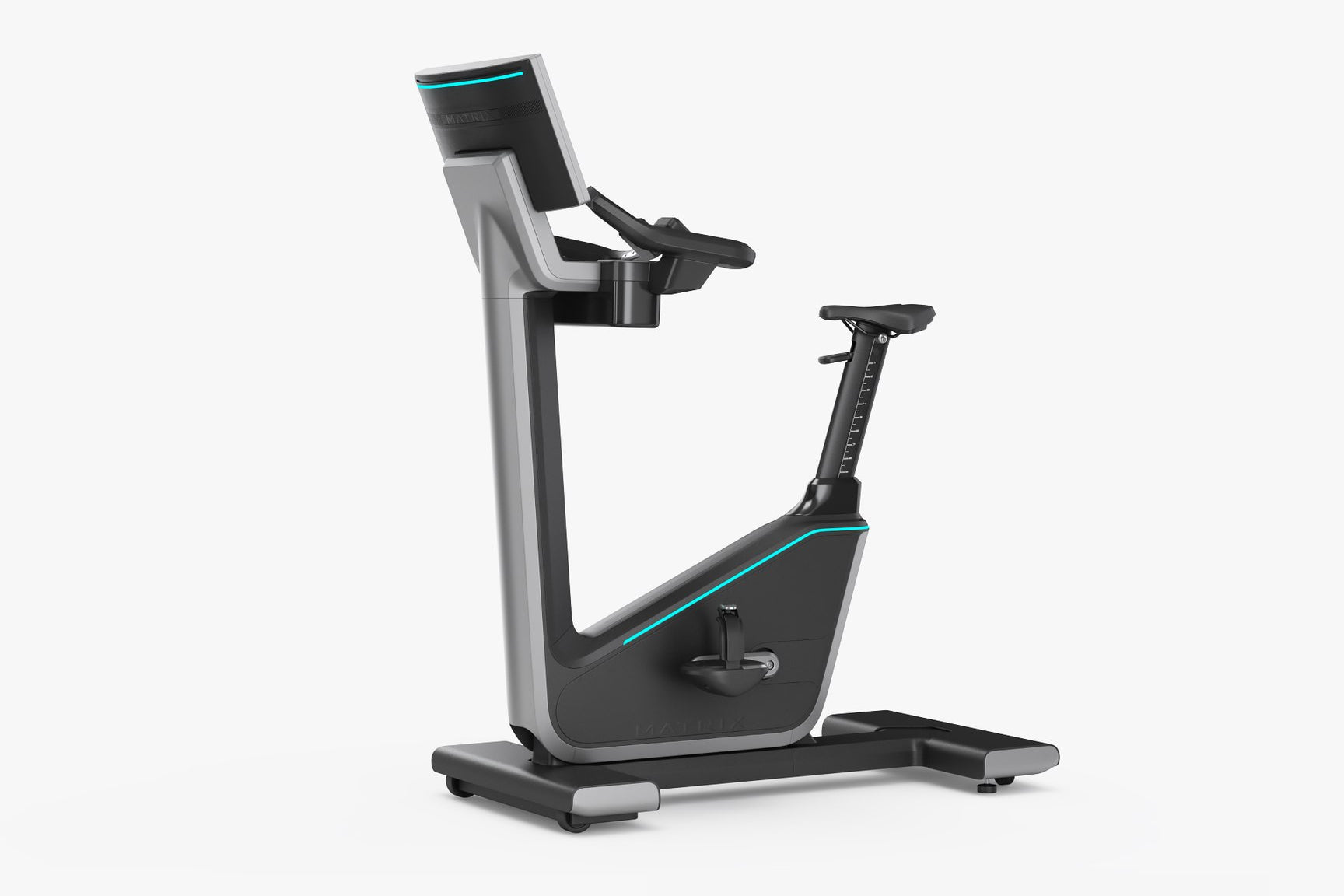 Matrix Onyx Upright Exercise Bike for Home Gym - Indoor Cycling Bike with LCD Monitor & Adjustable Resistance - Perfect for Cardio Workouts, Weight Loss & Fitness Training