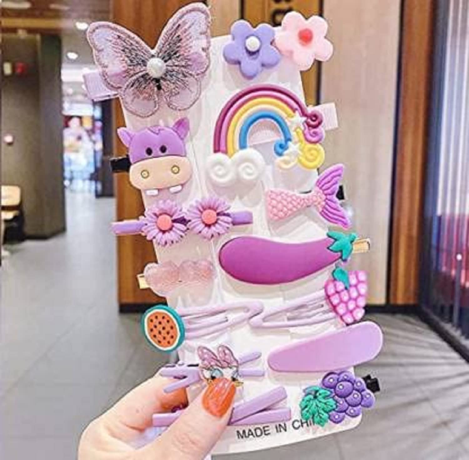 **Unicorn Hair Clips for Girls & Women - 6+1 Pack Metal Barrettes & Baby Hairpins | Cute Hair Accessories for Kids, Teens & Adults | Perfect for School, Parties & Daily Styling**