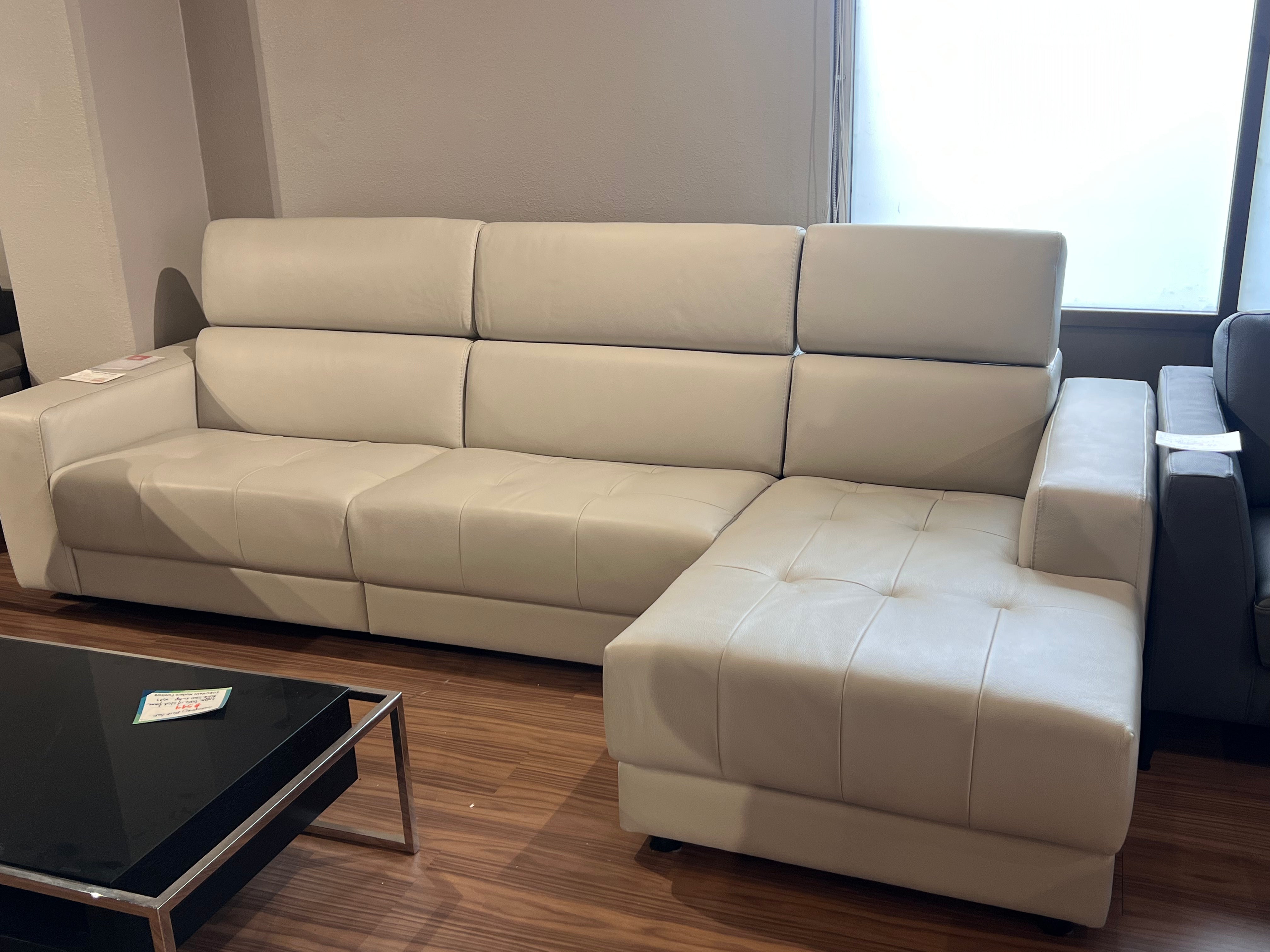 Innovative Modern Leather Sofa Bed with Chaise Lounge - Convertible Sleeper for Small Spaces, Living Room, Guest Room & Apartments