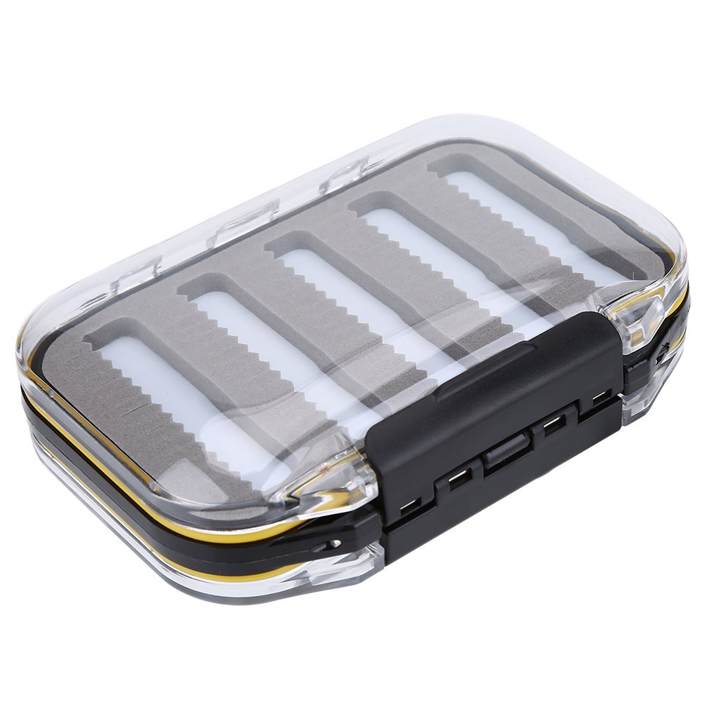 Shanrya Fly Fishing Lure Holder - Lightweight Portable Double-Sided Tackle Box for Saltwater & Freshwater Fly Fishing - Perfect for Stream, Lake & Ocean Fishing Trips