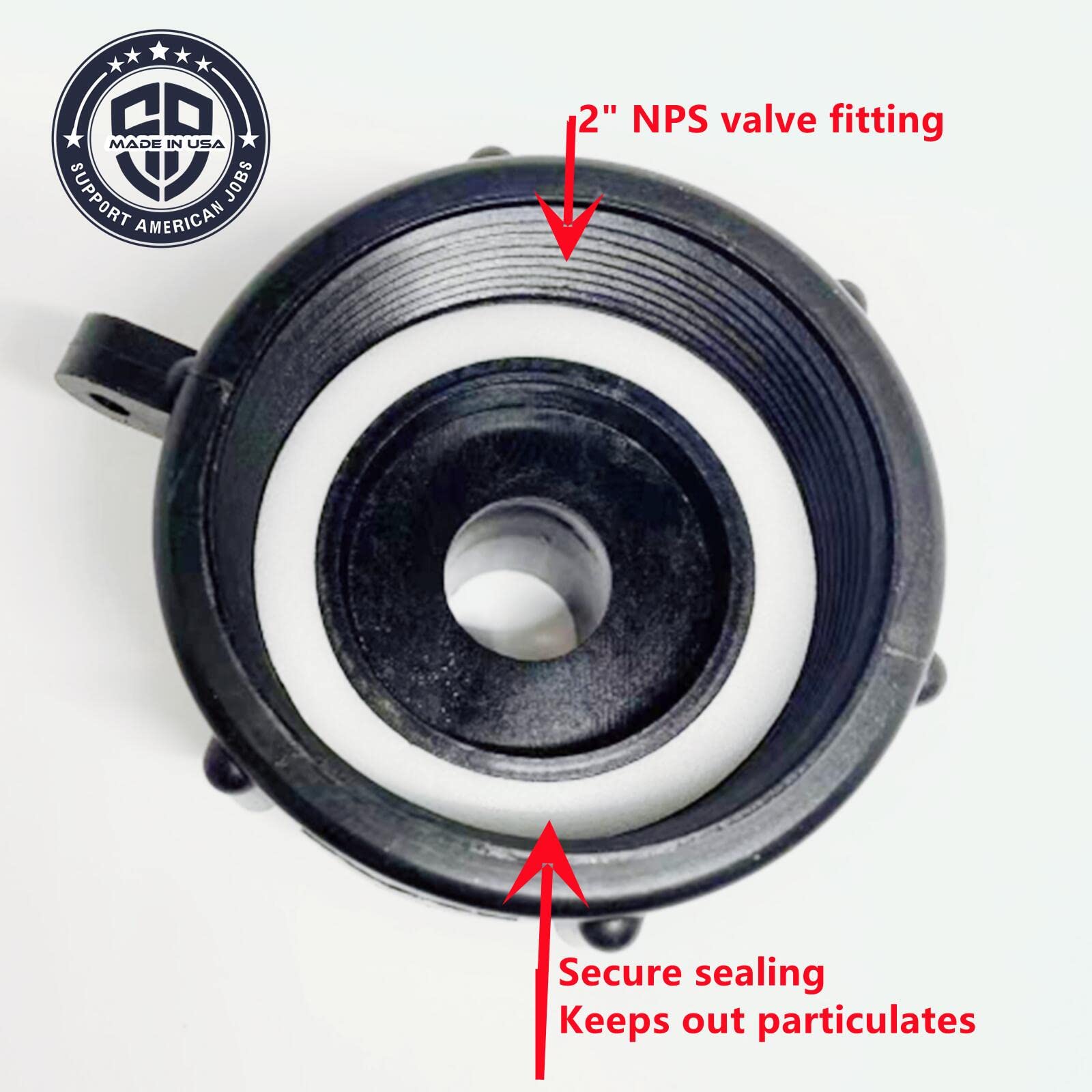Food Grade IBC 275/330 Tote Tank Drain Adapter - Fine Thread 2