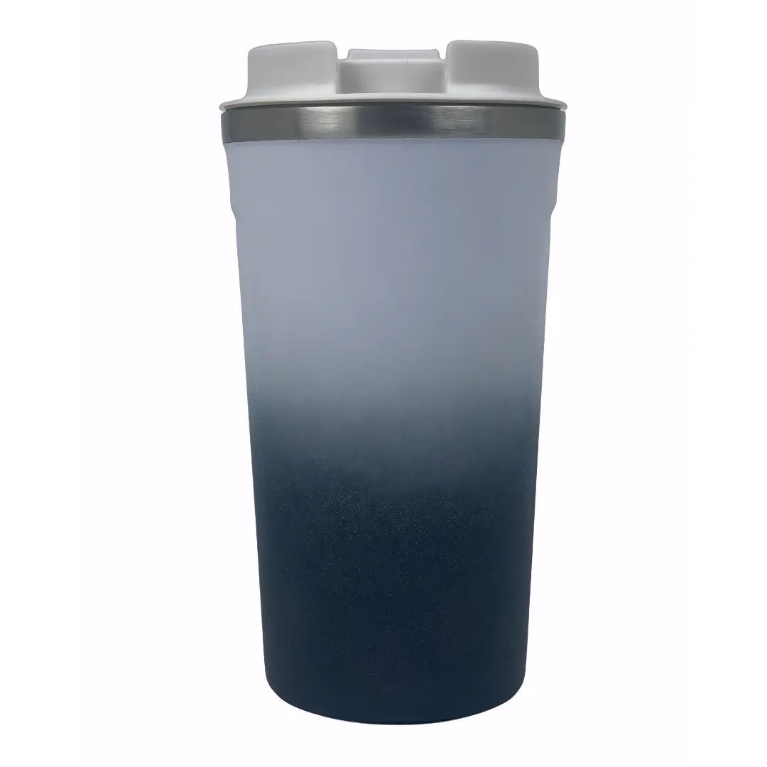 Royal Blue Insulated Travel Coffee Cup - 500ml Stainless Steel Vacuum Flask, Leak-Proof & BPA-Free - Perfect for Commuting, Camping & Office Use