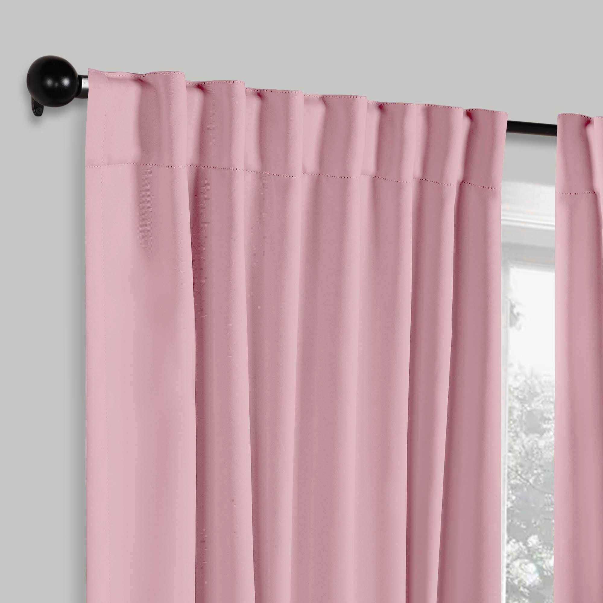 Blackout Curtains for Bedroom - Solid Room Darkening Thermal Insulated Curtains with Back Tabs, Set of 2 Panels - Perfect for Nursery, Home Theater & Light Sleepers