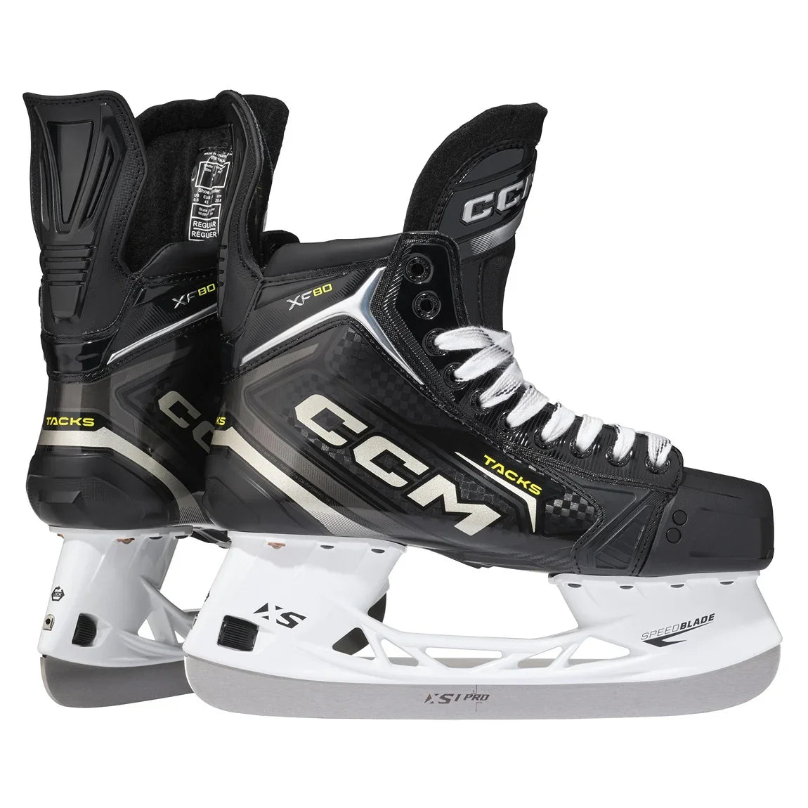 CCM Tacks XF80 Intermediate Hockey Skates - Lightweight Performance Ice Skates for Youth & Adult Hockey Players - Perfect for Training, Games & Recreational Skating