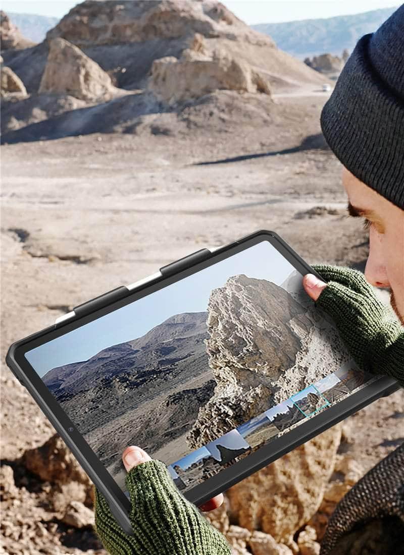 SUPCASE Rugged Protective Case for iPad Pro 12.9 (2020 Model) - Shockproof Full-Body Cover with Built-in Apple Pencil Holder - Perfect for Outdoor, Work & Travel Use