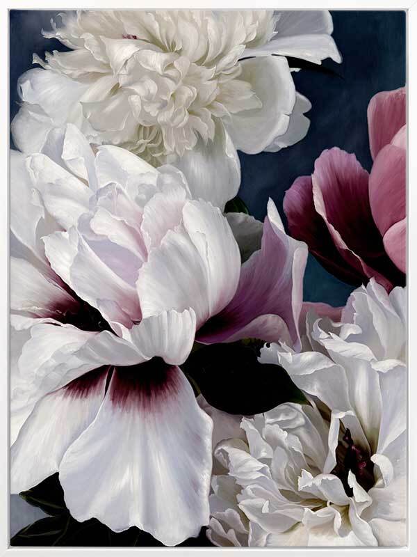 Fiore Canvas Art Print - Handmade Floral Wall Decor for Living Room, Bedroom & Office - Perfect for Home & Office Decoration