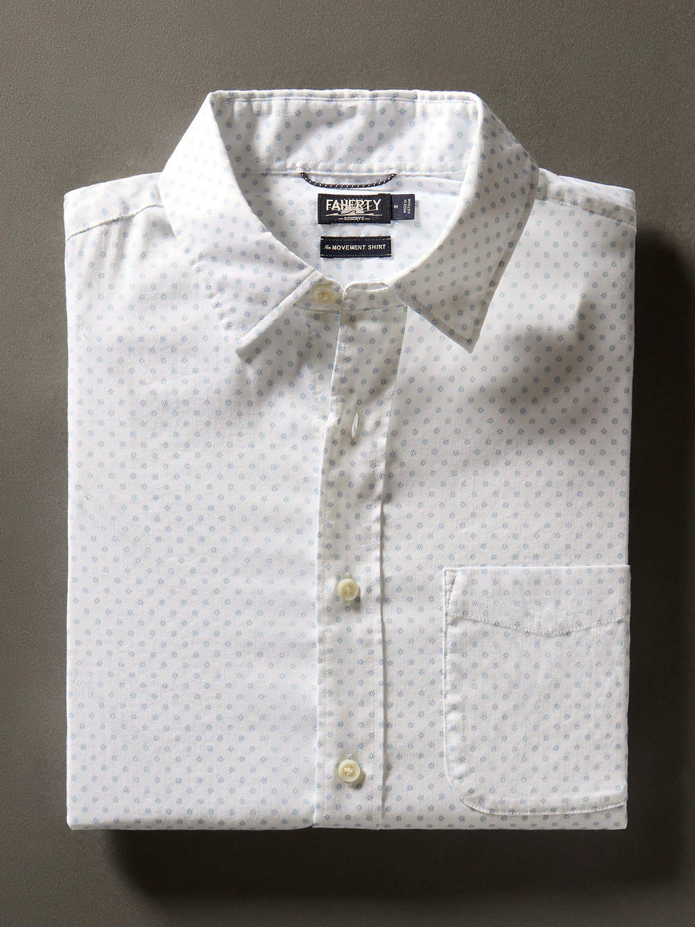 FAHERTY Short Sleeve Movement Shirt for Men - Lightweight, Breathable & Comfortable - Perfect for Travel, Hiking & Outdoor Adventures