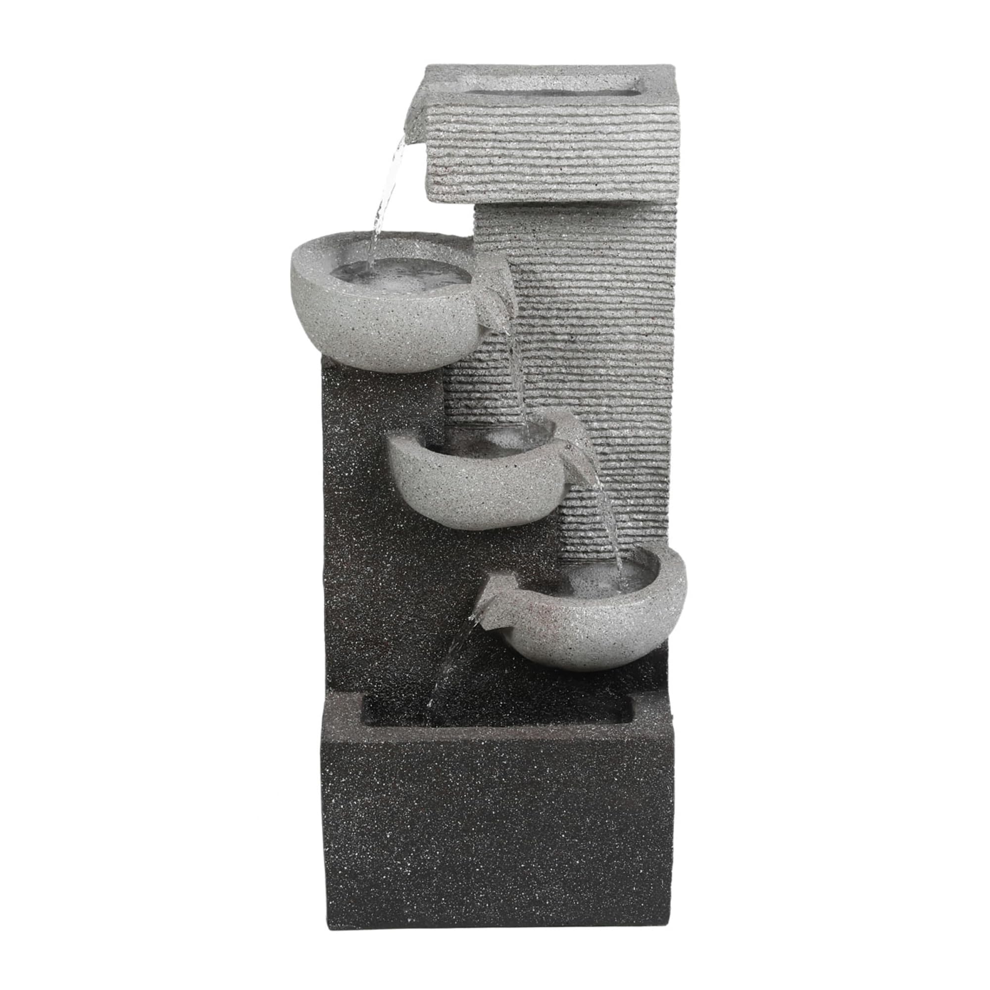 Jeco FCL184 Modern 3-Tier Water Fountain Bowl - 12.6