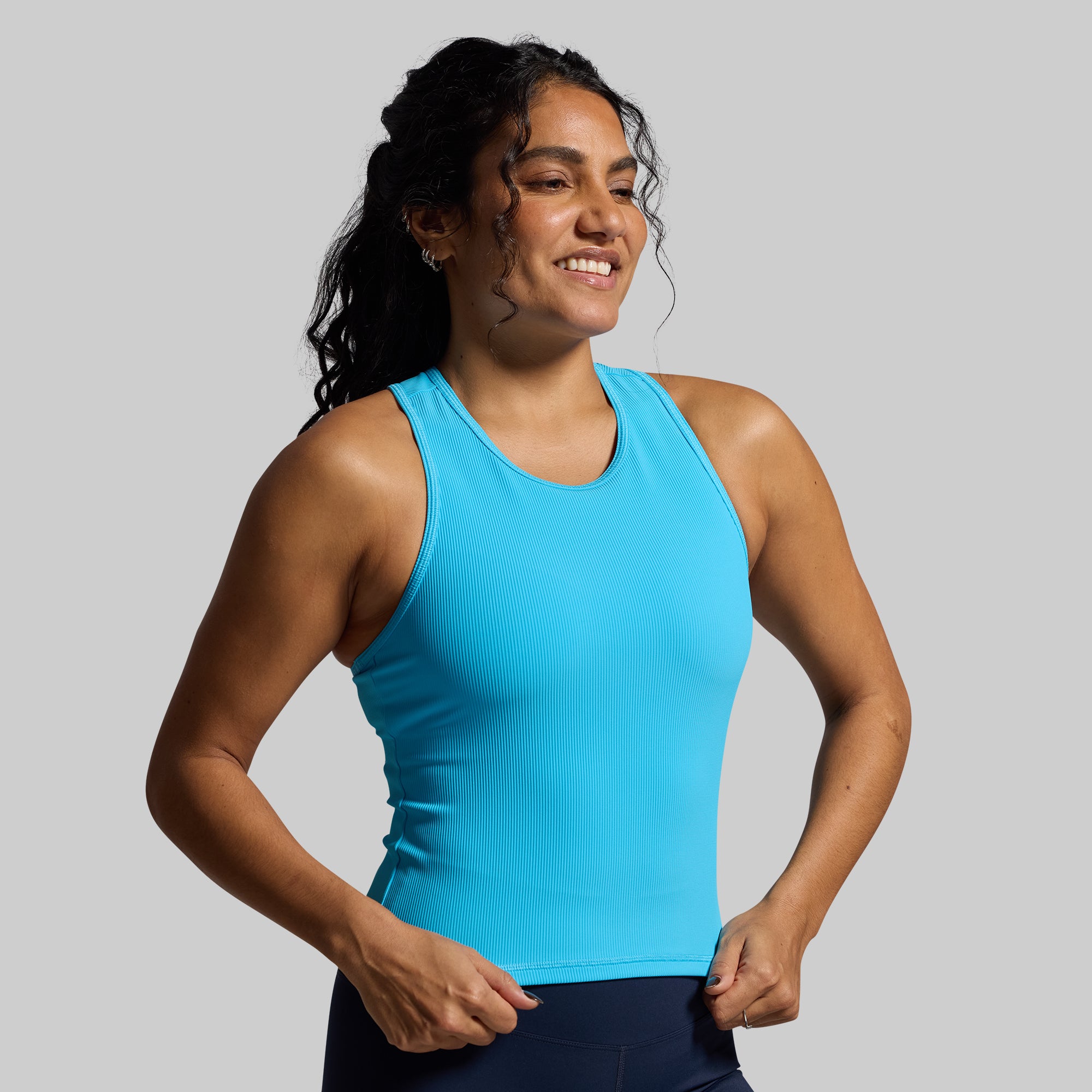 Stylish Aquarius Ribbed Tank Top for Women - Comfortable & Trendy Summer Casual Wear