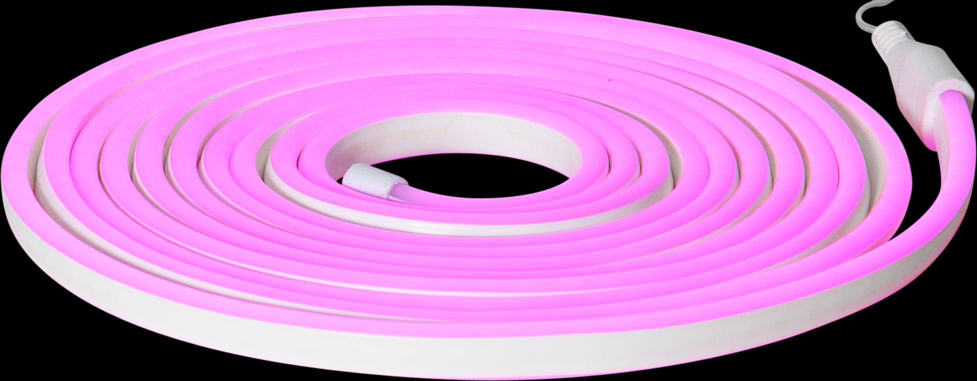 Eglo Flatneon LED Pink Outdoor Strip Light - Waterproof IP44 for Patio, Garden & Landscape Lighting