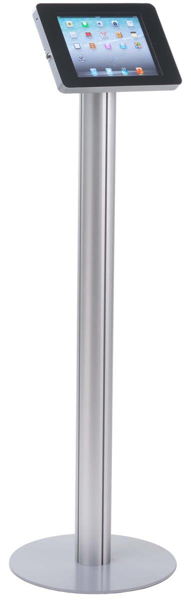 Adjustable Rotating iPad Stand for iPad 2/3/4/Air - 360° Tilt & Swivel with Secure Locking Enclosure & Hidden Home Button Design - Perfect for Desk, Kitchen, Office & Home Entertainment Use