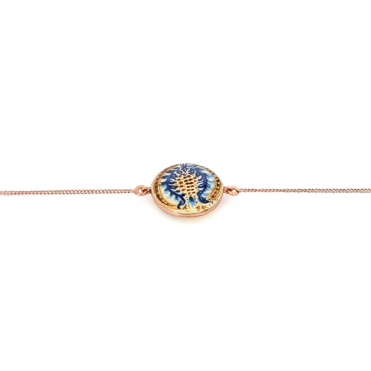 Handmade Vintage Reversible Enamel Gold Bracelet - Elegant Classic Jewelry for Women, Gift for Her, Everyday Wear & Special Occasions