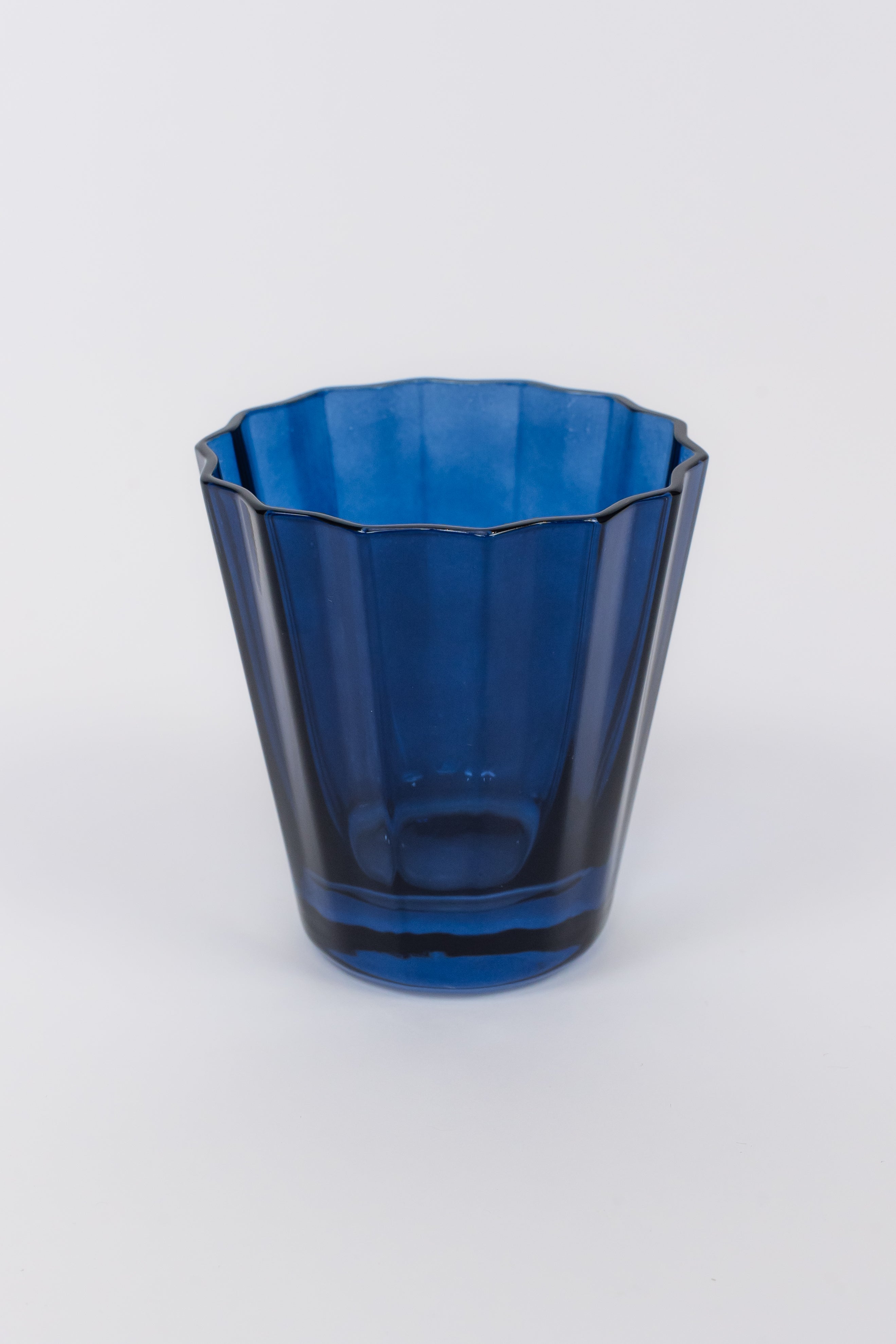 Estelle Colored Sunday Lowball Glasses - Set of 6 (Midnight Blue) | Elegant Cocktail & Whiskey Drinking Glasses for Home Bar, Party & Entertaining