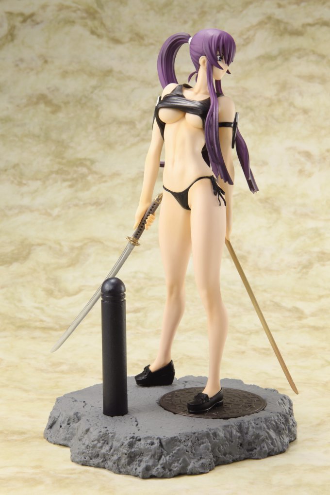 High School of the Dead: Saeko Busujima 1/8 Scale PVC Anime Figure - Chara-Ani Official Collectible | Perfect for Anime Fans, Display Shelves, and Otaku Collections