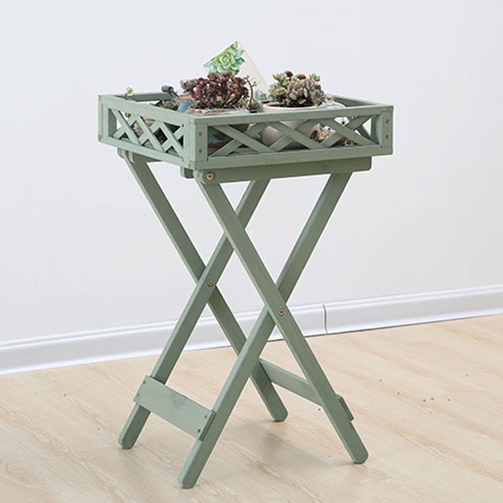 Wooden Plant Stand with Flower Pot Display Shelf - Indoor Outdoor Balcony Garden Organizer for Plants, Herbs & Succulents | Perfect for Patio, Lawn, Deck & Home Decor