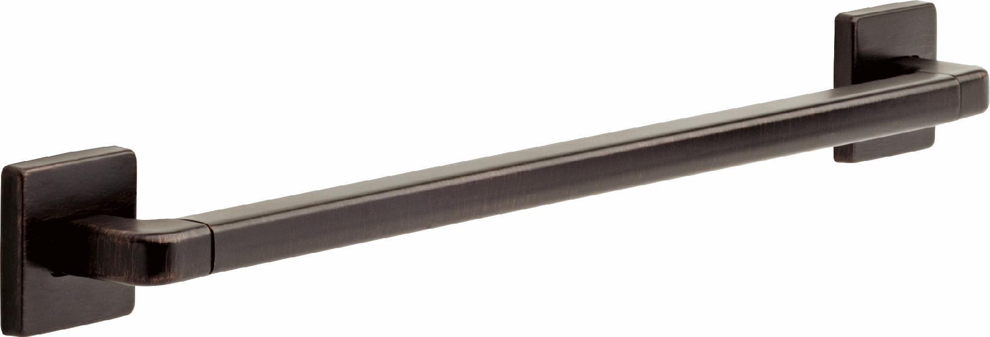 Delta 24-Inch ADA Compliant Modern Angular Grab Bar in Venetian Bronze - Bathroom Safety Handle for Showers, Bathtubs & Toilets - 41924 RB