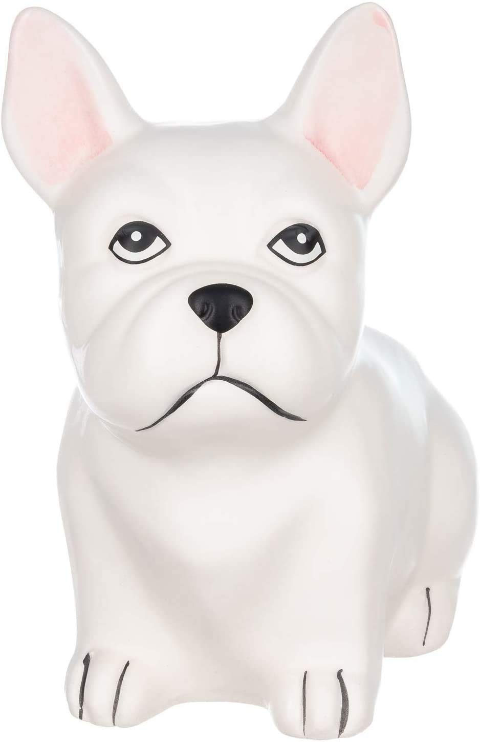 Cute Bulldog Succulent Planter - Ceramic Animal Flower Pot for Indoor Plants | Home Office Desk Decor, Gift for Plant Lovers