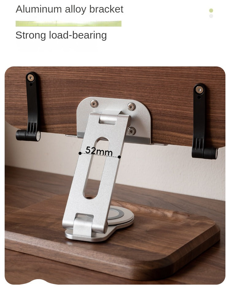 Premium Solid Wood Laptop Stand - Adjustable Height Oak/Ash/Walnut Computer Riser for Ergonomic Office & Home Workspace (Desk Organization, Standing Desk Converter)