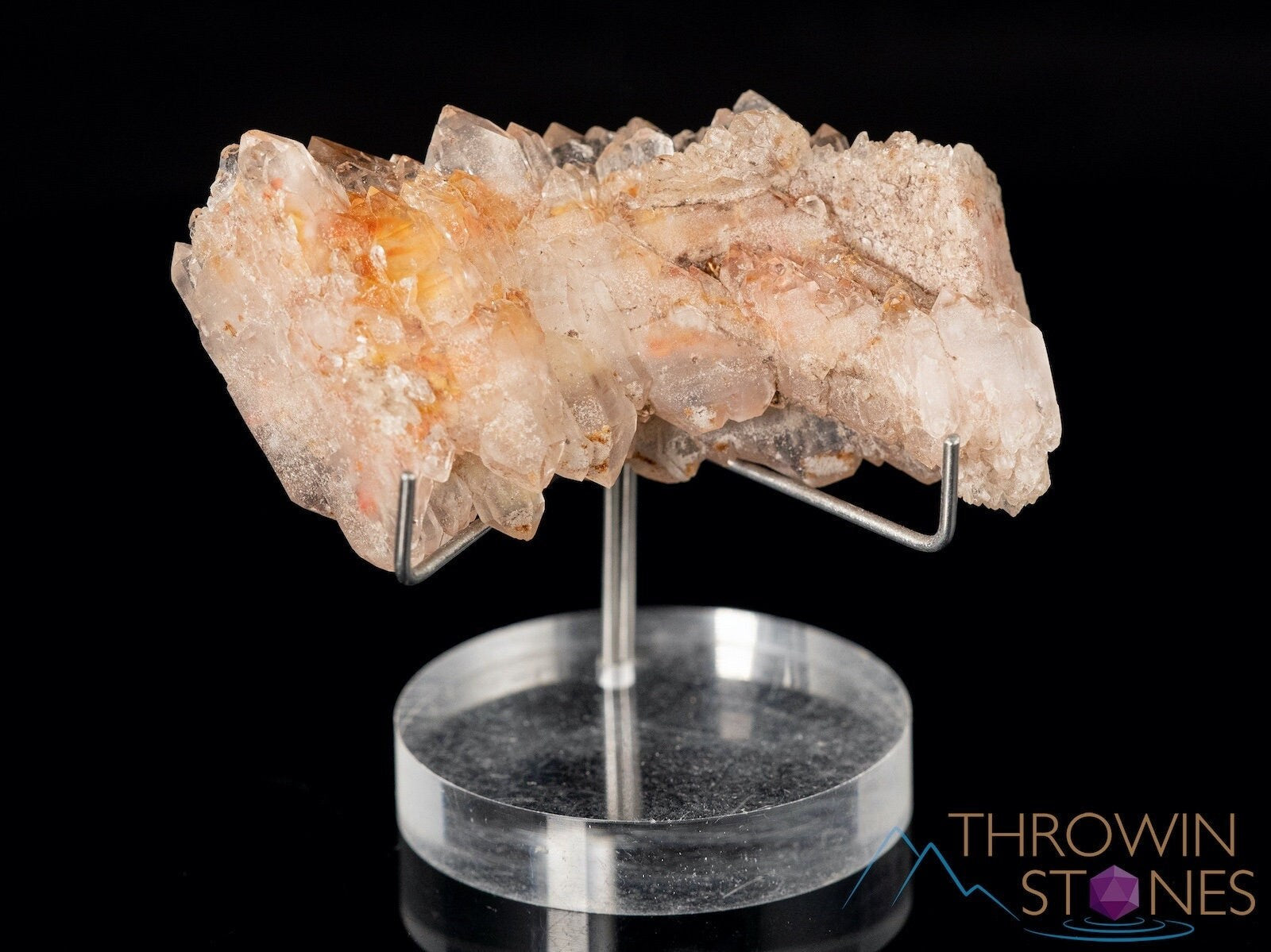 FADEN QUARTZ with AMPHIBOLE Raw Crystal Cluster - Natural Healing Stone for Home Decor, Housewarming Gift & Spiritual Healing | Perfect for Meditation, Office Desk Decor & Crystal Collection (40093)