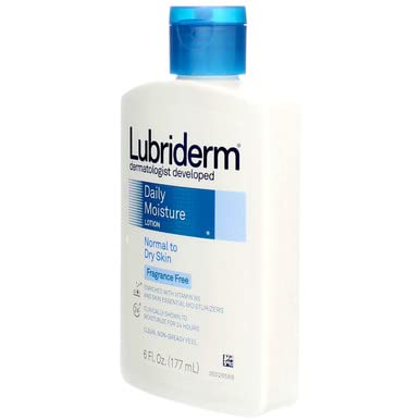 Lubriderm Fragrance Free Daily Moisture Lotion - 6 oz (Pack of 11) | Hydrating Body Lotion for Dry Skin Care - Perfect for Daily Use, After Shower & Winter Skin Protection