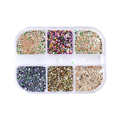 Art Nail Aluminum Sequins - Irregular Glitter Mirror Foil Nail Decor for Fake Nails | Perfect for DIY Nail Art, Party Glam, and Special Occasions