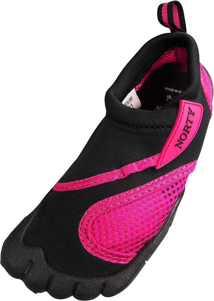 NORTY Wave Aqua Sock Water Shoes for Kids - Quick-Dry Swim & Beach Shoes with Non-Slip Sole - Comfortable Water Socks for Swimming, Surfing, Pool, Ocean & Outdoor Activities
