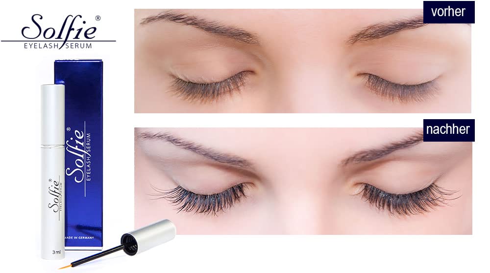 Solfie Eyelash Growth Serum - 3ml Natural Lash Enhancer for Longer, Thicker Lashes | Perfect for Daily Use & Special Occasions