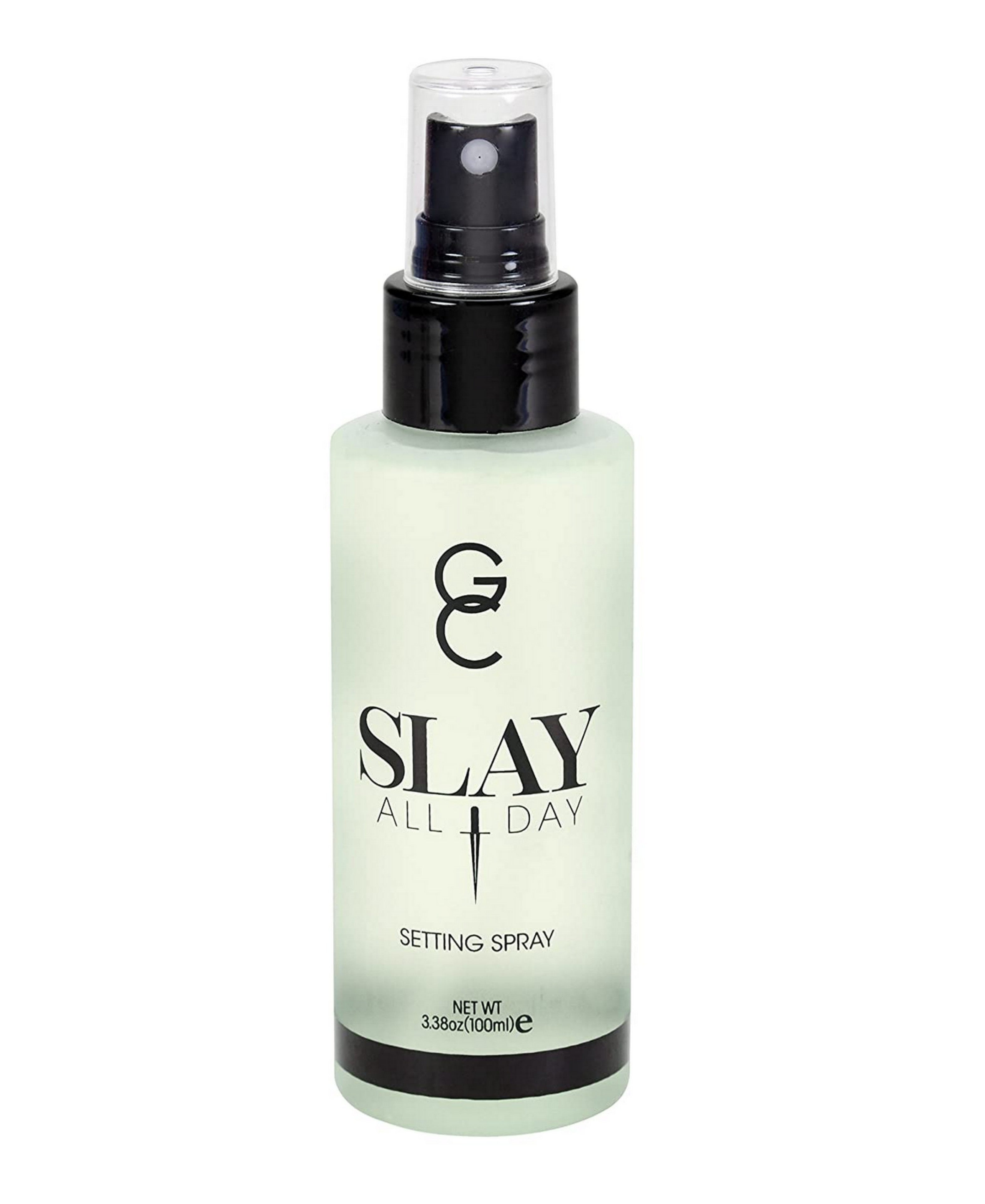 GC Make Up Setting Spray - Gerard Cosmetics Slay All Day Green Tea Scented Oil Control Matte Finish Facial Mist | Makeup Sealer & Primer | Keeps Makeup Fresh All Day | 3.38oz (100ml) | Cruelty Free & USA Made | Perfect for Long Wear, Hot Weather & Photo Shoots