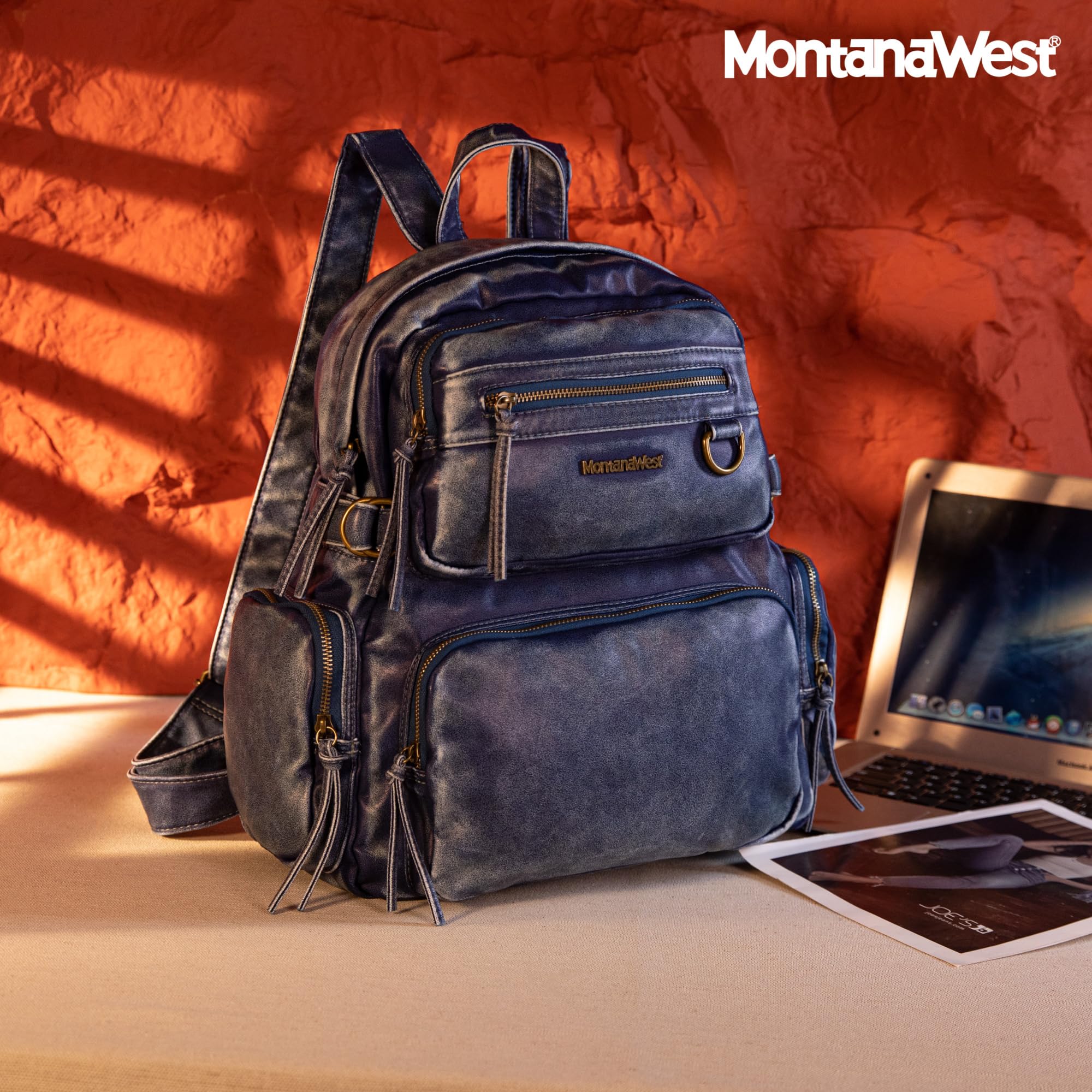 Montana West Medium Backpack Purse for Women & Men - Stylish Casual Daypack with D Key Ring | Perfect for Travel, Work, School & Daily Commute