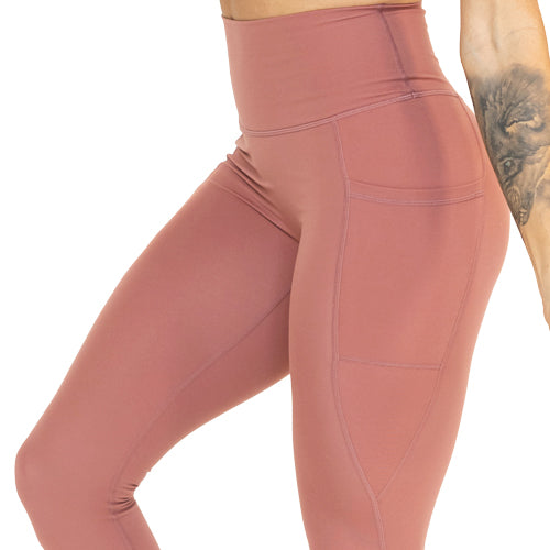 High Waist Yoga Leggings for Women - Soft Stretchy Workout Pants | Blush Pink | Perfect for Gym, Running & Lounge Wear