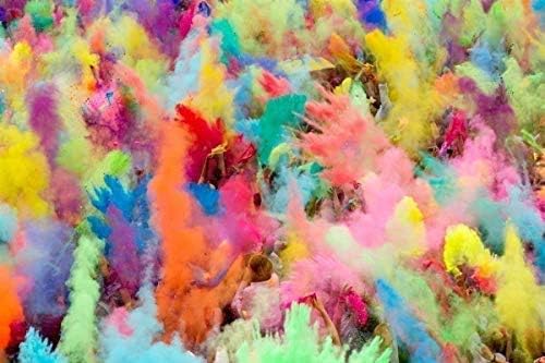 Vibrant Holi Gulal Powder - 5 Pack (100g Each) | Non-Toxic, Eco-Friendly Festival Colors for Holi Celebrations & Color Runs | Perfect for Parties, Events & DIY Crafts