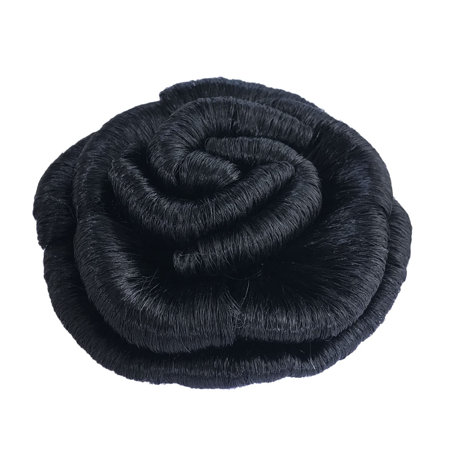 Gadinfashion™ 2-Pack Black Artificial Hair Bun for Women & Girls – Perfect for Weddings, Parties, and Everyday Hairstyles