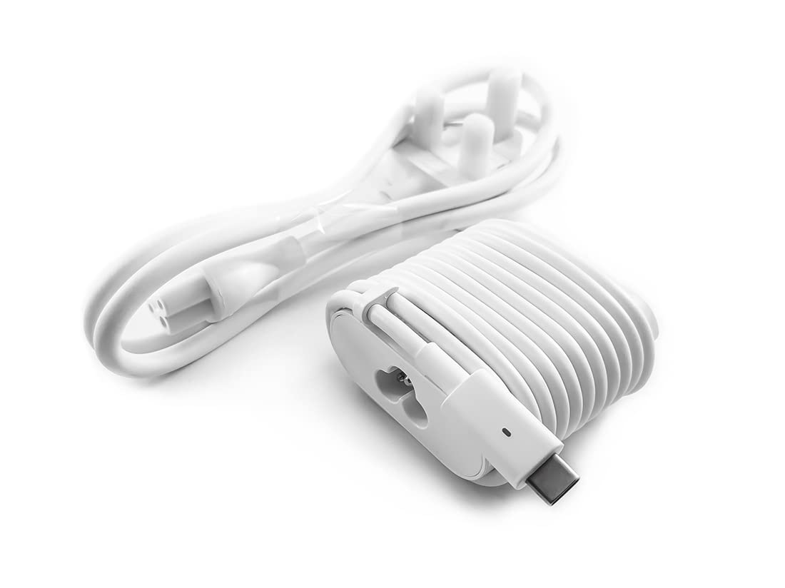45W USB-C Charger for Dell XPS 13 9300/9365/9360/9350 Laptop - Genuine Type-C AC Adapter Compatible with DP/N 08XTW5, KR7FK, 36HFH, P82G, 470-ABSF, 492-BBUU - Perfect for Home, Office & Travel Charging Needs