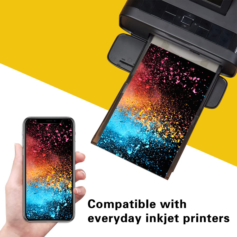 200 Sheets 4x6 Inch Glossy Photo Paper for Inkjet Printers - 180 GSM High-Quality Printer Paper for Photos, Flyers, Calendars & Birthday Banners | Perfect for Home Printing, Scrapbooking & DIY Projects