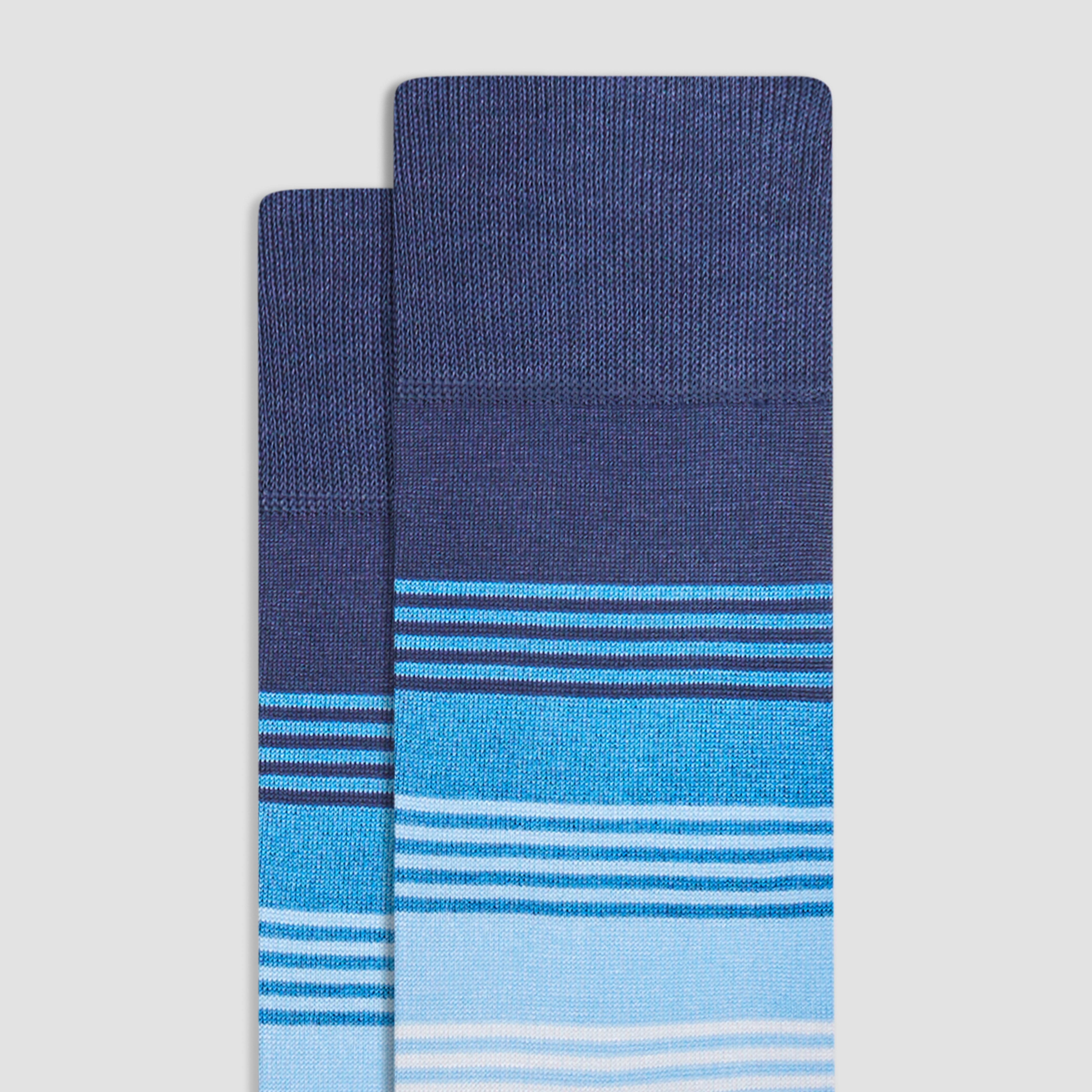 Color Block Striped Mid Calf Socks for Women - Fashionable Crew Length Socks for Running, Yoga & Casual Wear