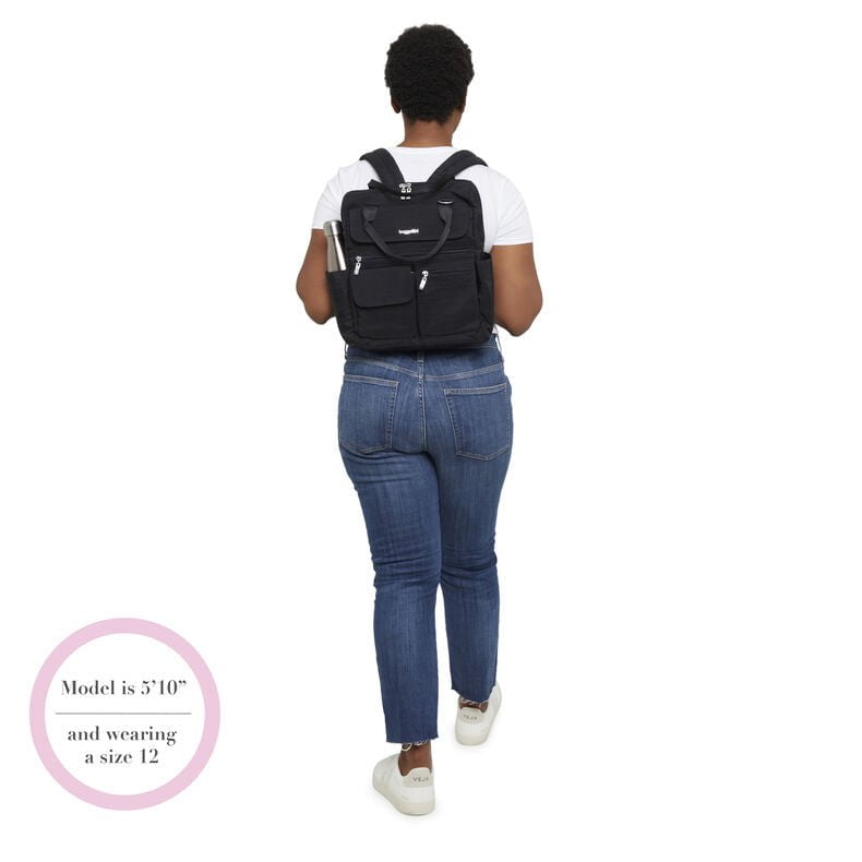 Baggallini Modern Everywhere Laptop Backpack for Women & Men - Lightweight Water-Resistant 15.6 Inch Laptop Bag with USB Charging Port - Perfect for Work, Travel & School