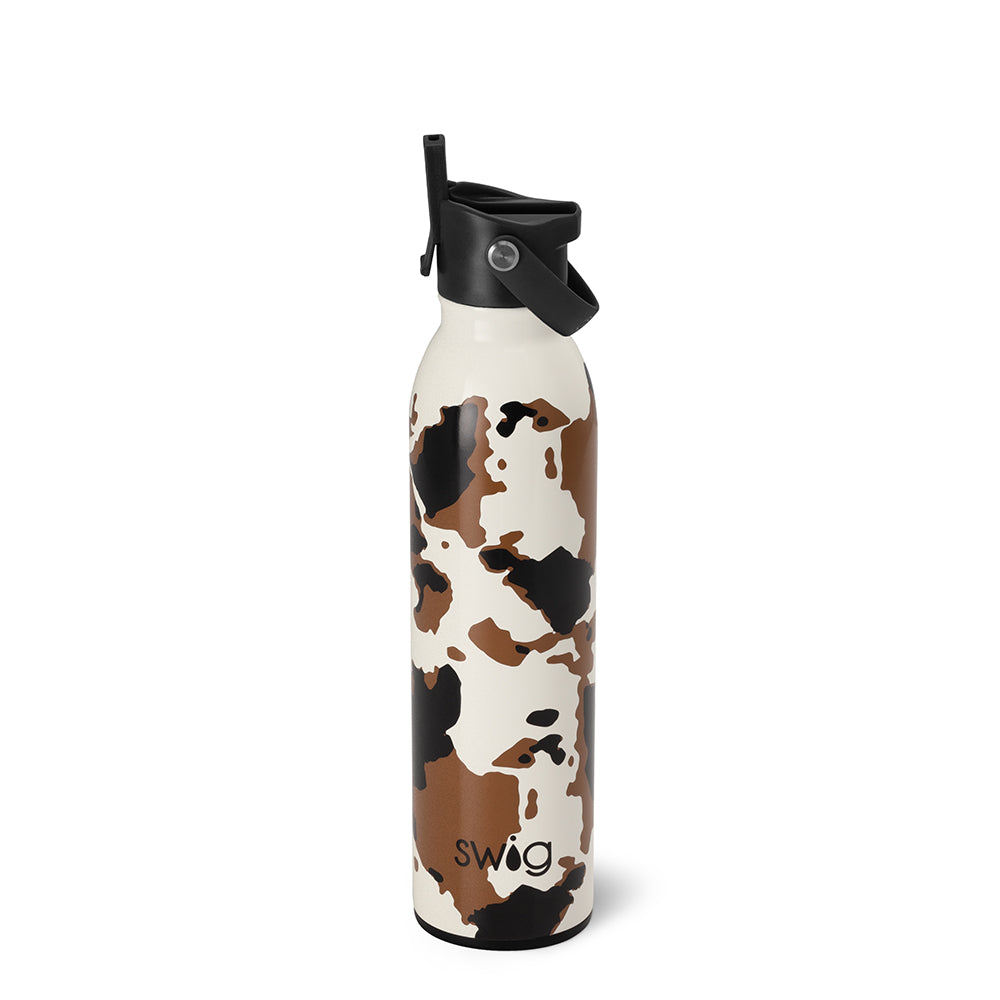 20oz Hayride Flip & Sip Water Bottle - Leak Proof Stainless Steel Insulated Tumbler for Outdoor Adventures, Camping, and Travel