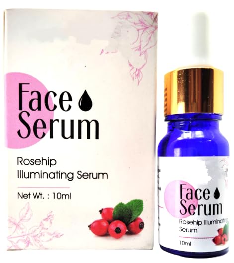 URJUWANI HR Rosehip Illuminating Face Serum 10ml - Brightening & Hydrating Facial Oil for Glowing Skin | Perfect for Night Routine & Anti-Aging Care