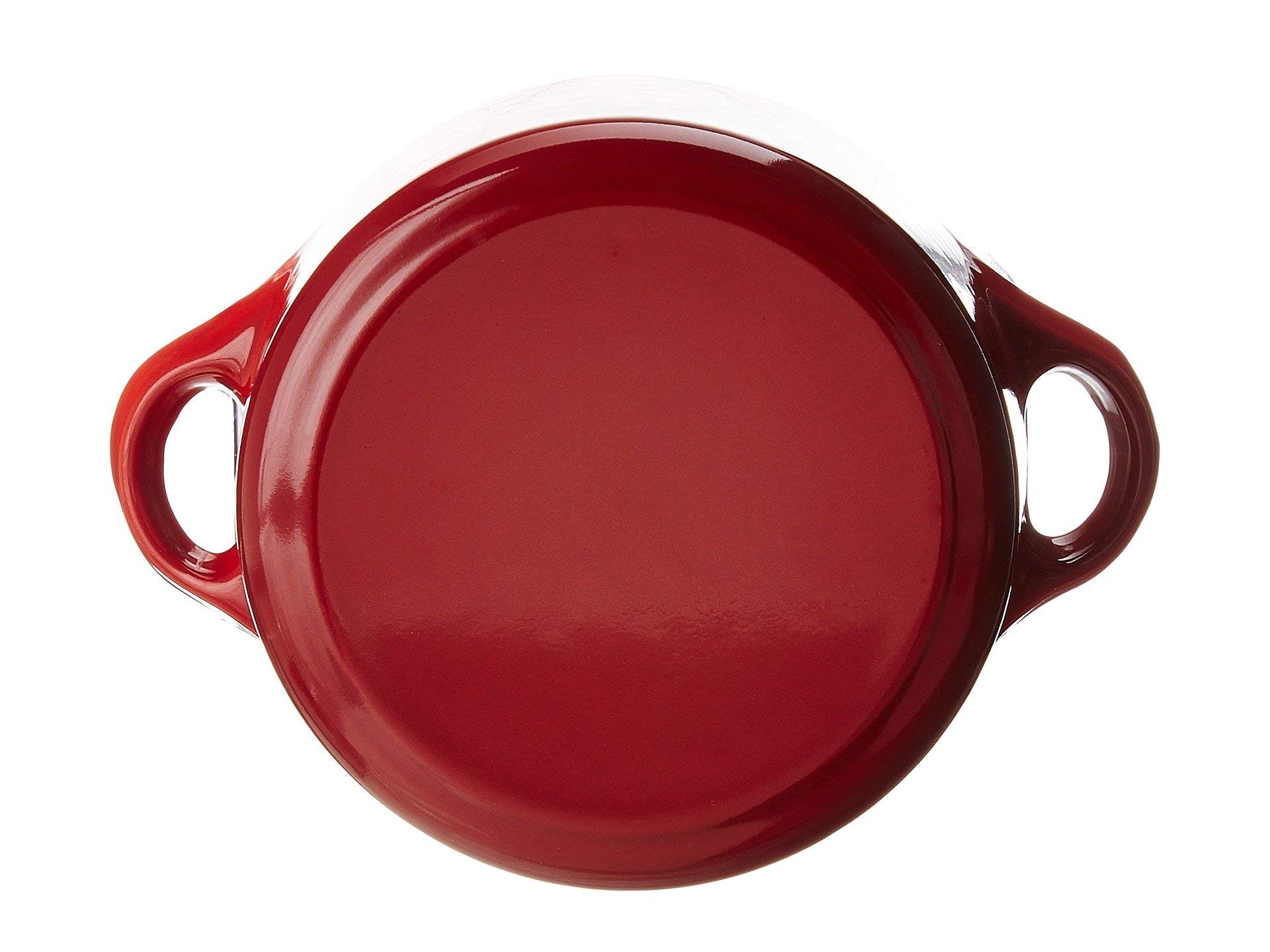 Le Creuset Enameled Cast Iron Mini Cocotte with Lid, 1/3 Quart, Cerise Red - Perfect for Individual Desserts, Side Dishes & Elegant Serving