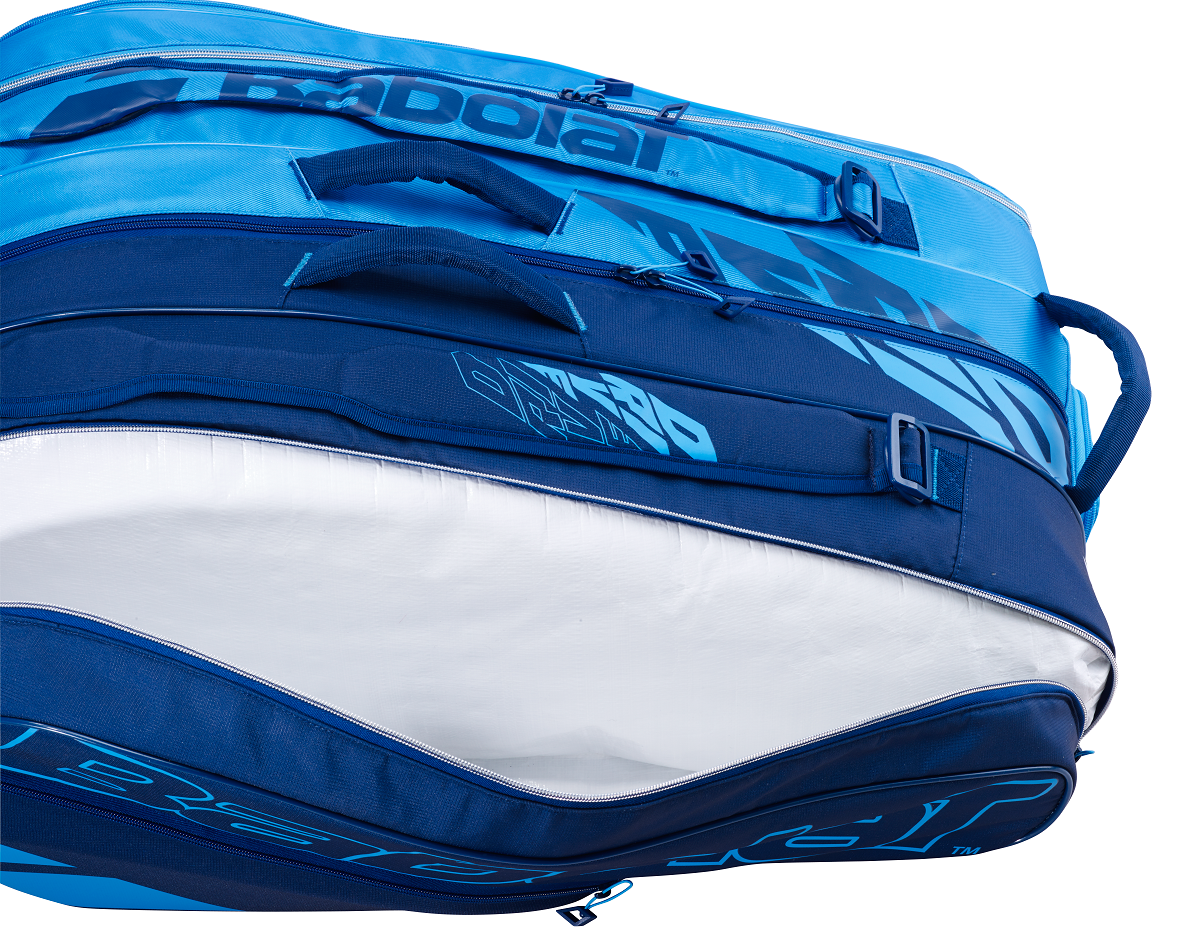 Babolat Pure Drive 12 Pack Tennis Racquet Bag - Blue/Navy | Durable Tennis Gear for Players & Coaches | Perfect for Tournaments, Practice & Travel