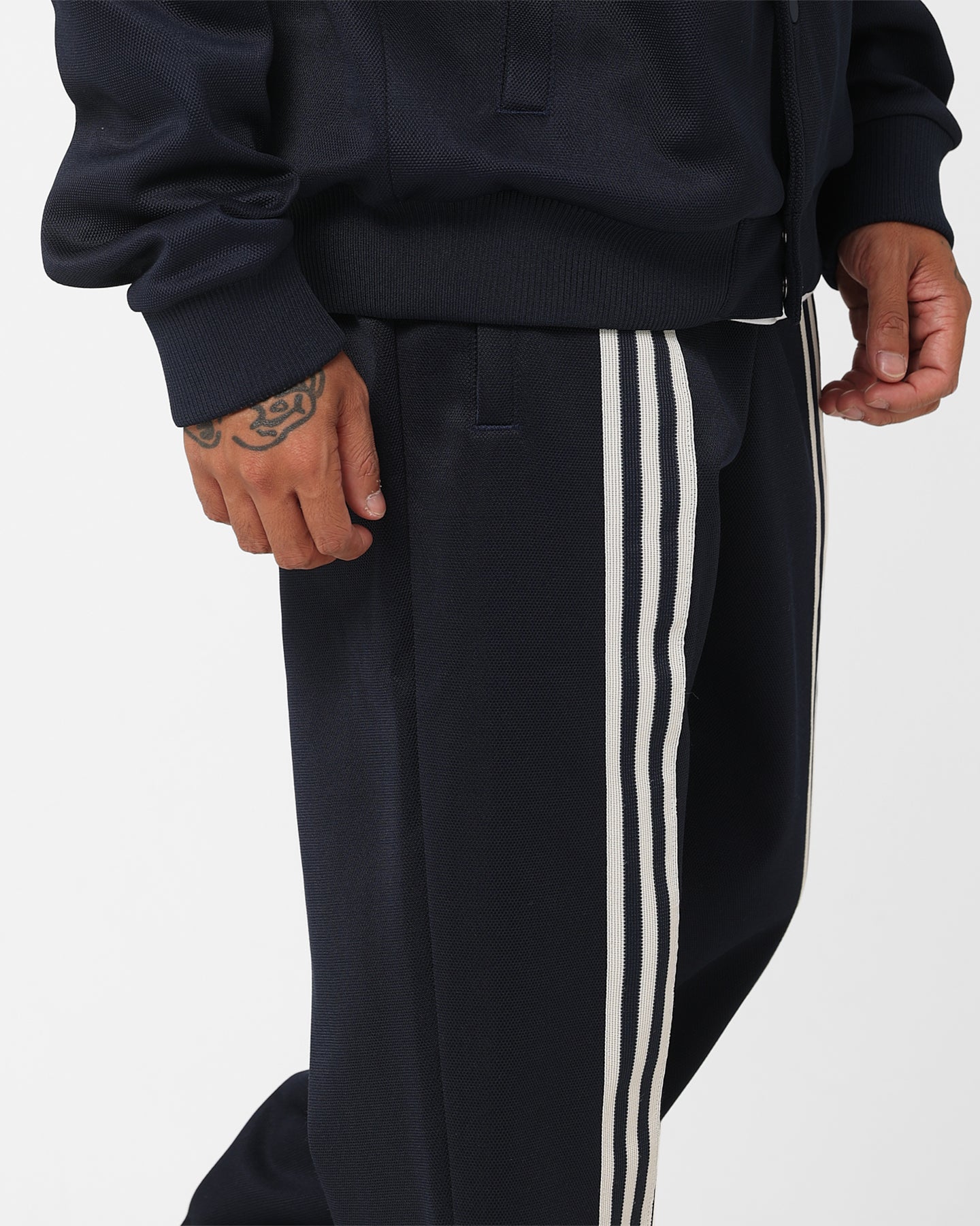 Adidas Adicolor King Track Pants for Men - Night Indigo Blue Athletic Joggers with Side Stripes - Perfect for Running, Gym Workouts & Casual Streetwear