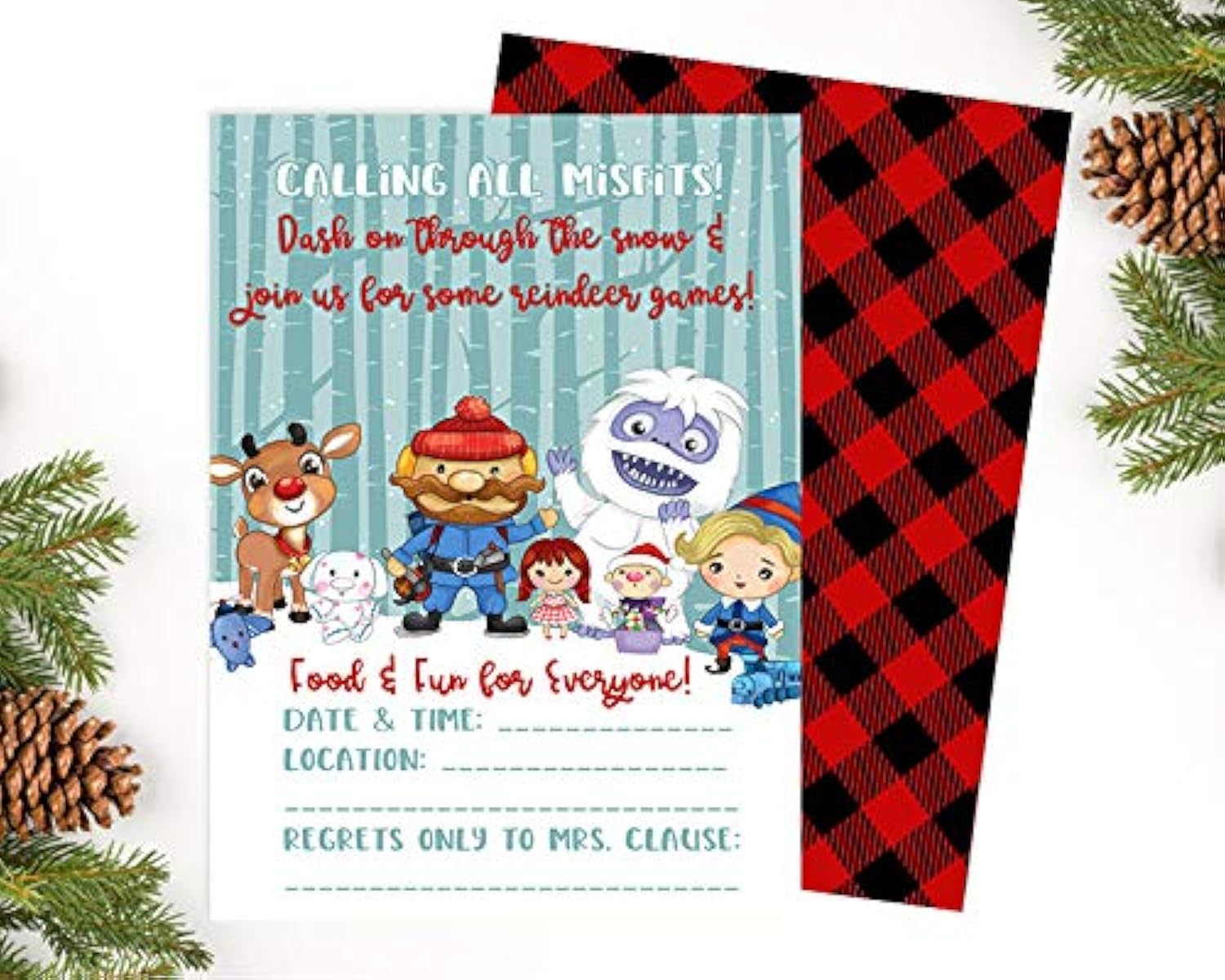 Rudolph Reindeer Christmas Decor - Party Supplies & Wall Art for Holiday Festivities