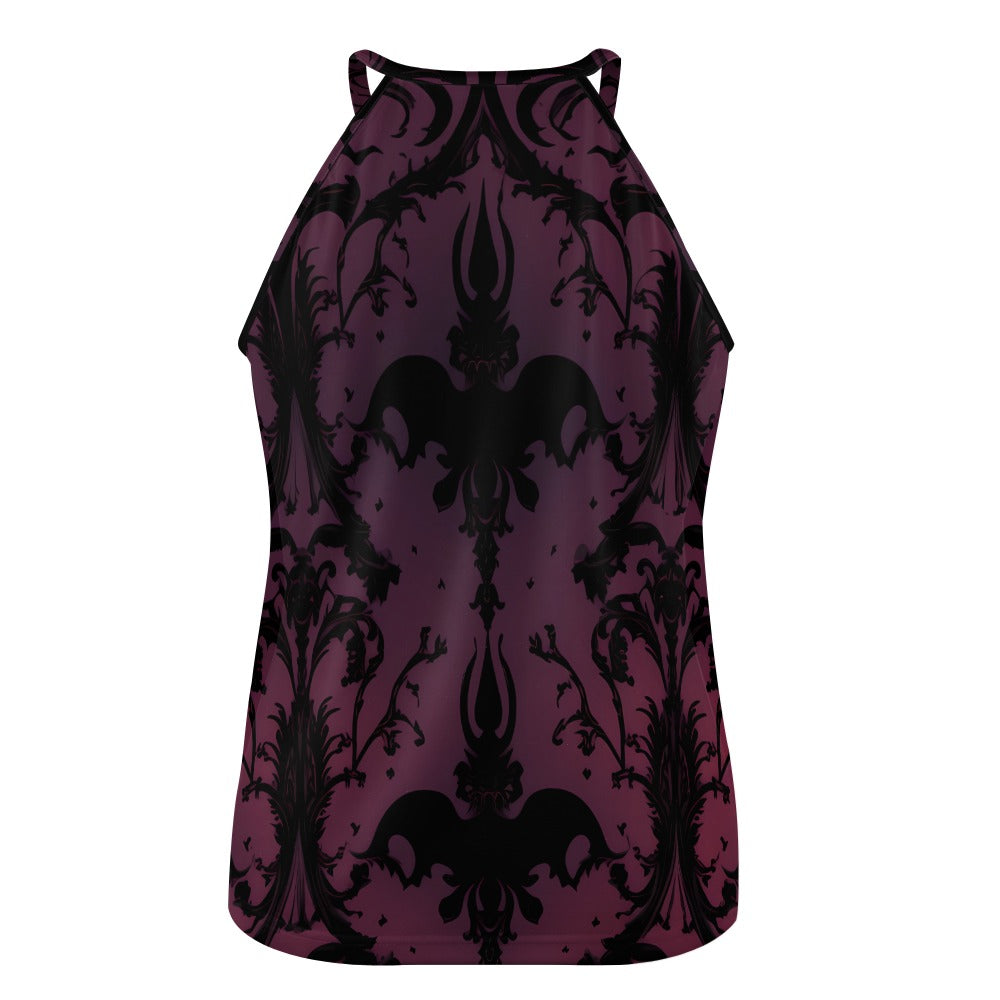Gothic Style Crew Neck Vest for Women & Men - Trendy Gothic Fashion Top for Casual Wear, Layering, and Gothic Outfits