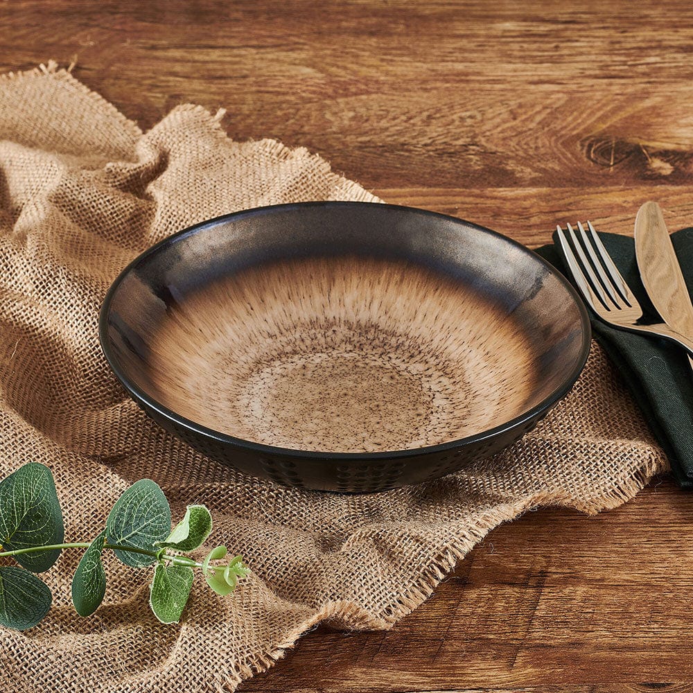 Verona Cream Pasta Bowls - Set of 4 Ceramic Dinner Bowls for Pasta, Soup & Salad | Elegant Tableware for Italian Dining & Entertaining